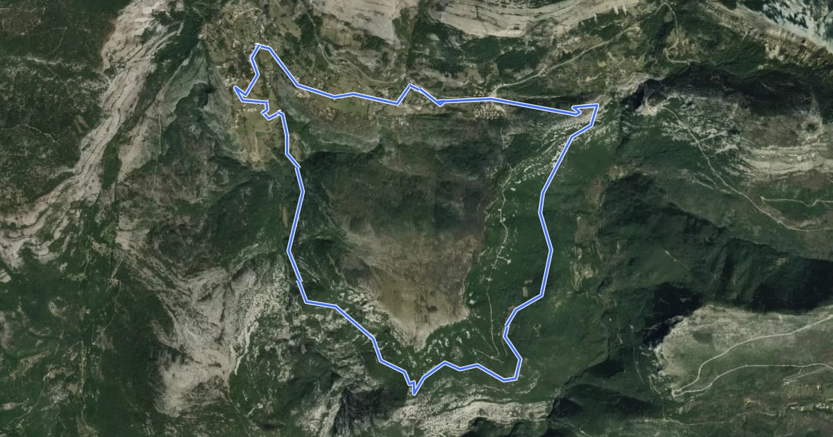 Маршрут Plateau de Briasq на спутниковом снимке