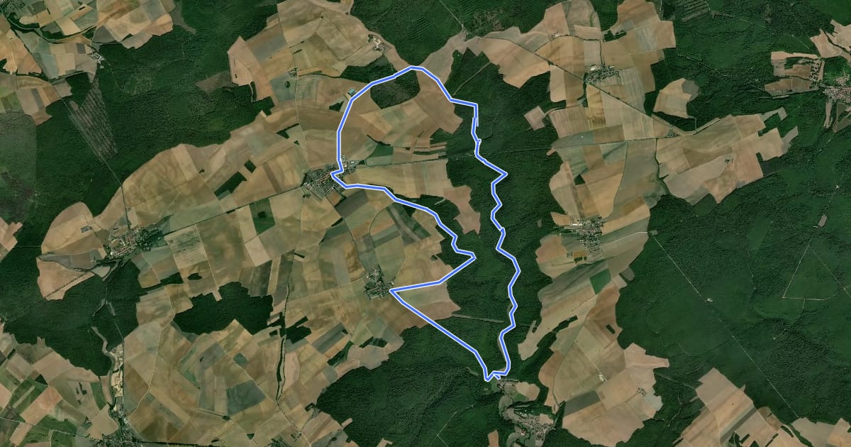Маршрут Plateau de Haye на спутниковом снимке
