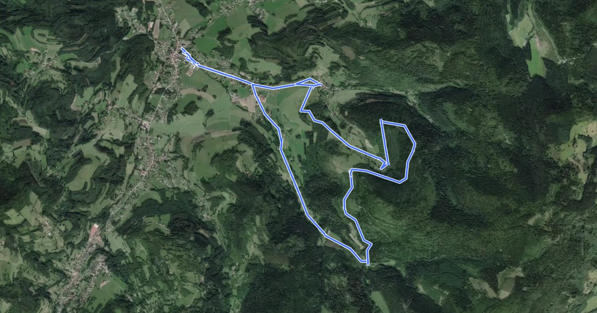 Маршрут Plateau de Sorémont на спутниковом снимке