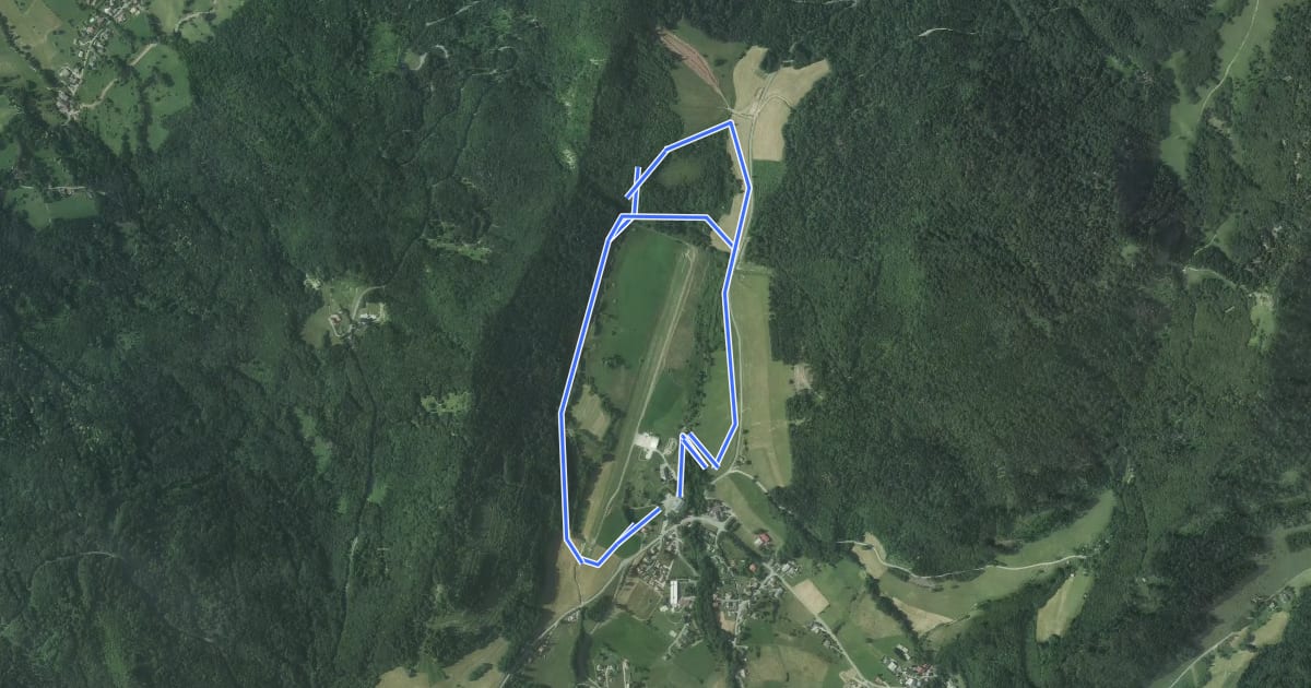 Маршрут Plateau des Moises на спутниковом снимке