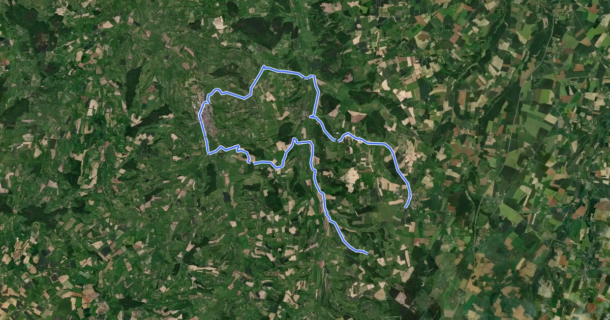 Маршрут Plateau du Sap на спутниковом снимке
