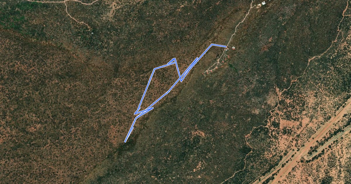 Маршрут Plateau trail на спутниковом снимке
