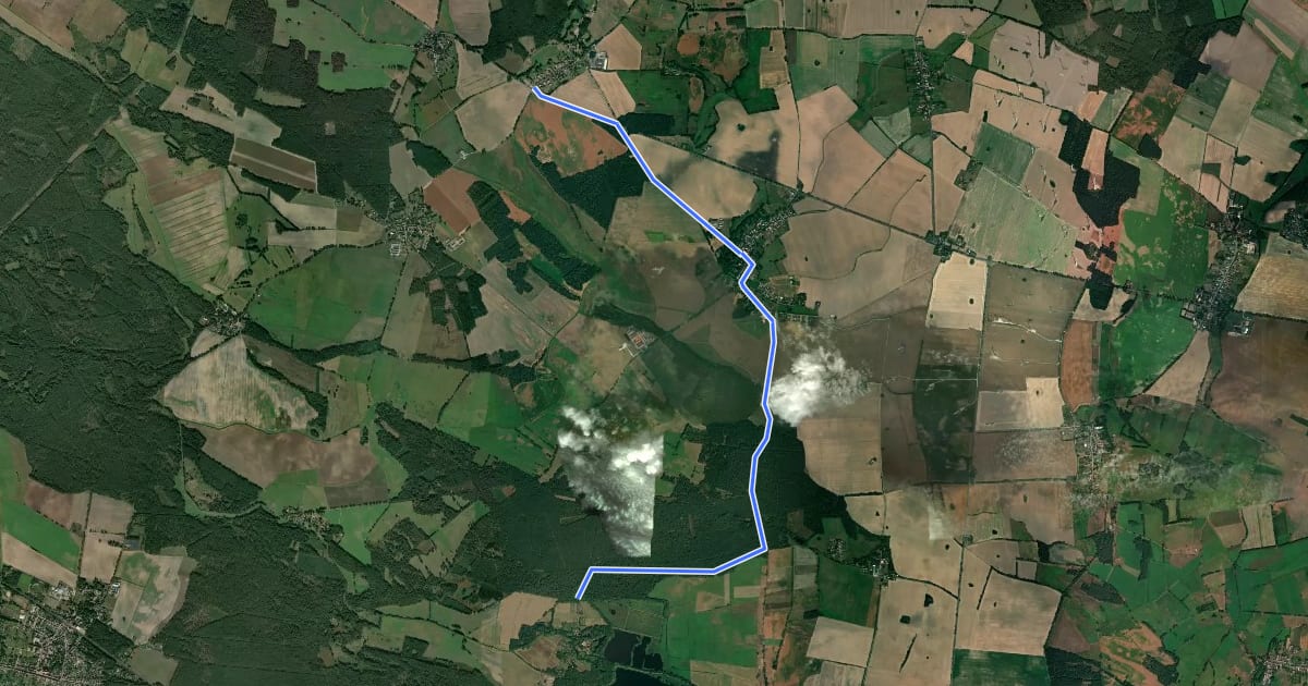 Маршрут Plattenburg (58) - Plattenburg (59) на спутниковом снимке