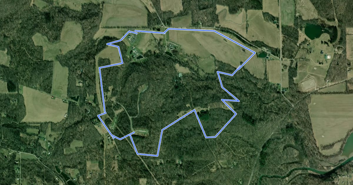Маршрут Pleasant Valley Bridle Trail на спутниковом снимке