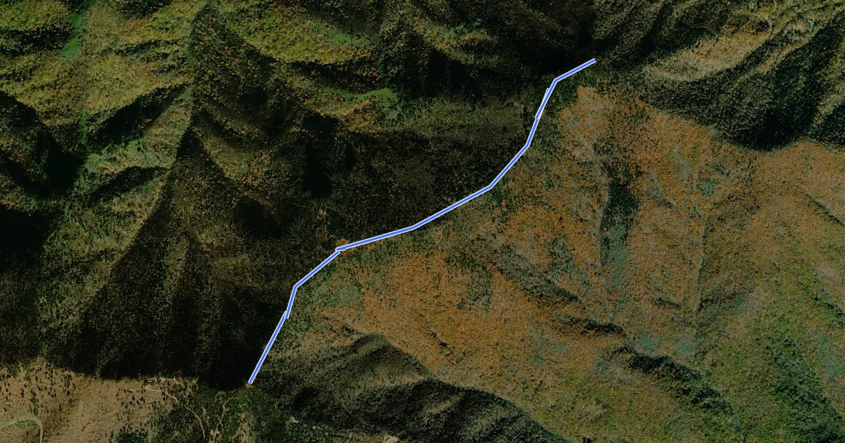 Маршрут Plott Balsam Trail на спутниковом снимке