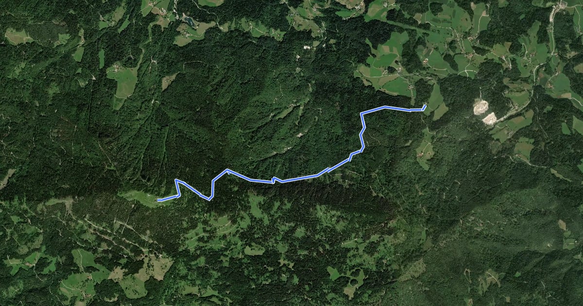 Маршрут Poštarski dom - Uršlja gora (čez Kozarnico) на спутниковом снимке