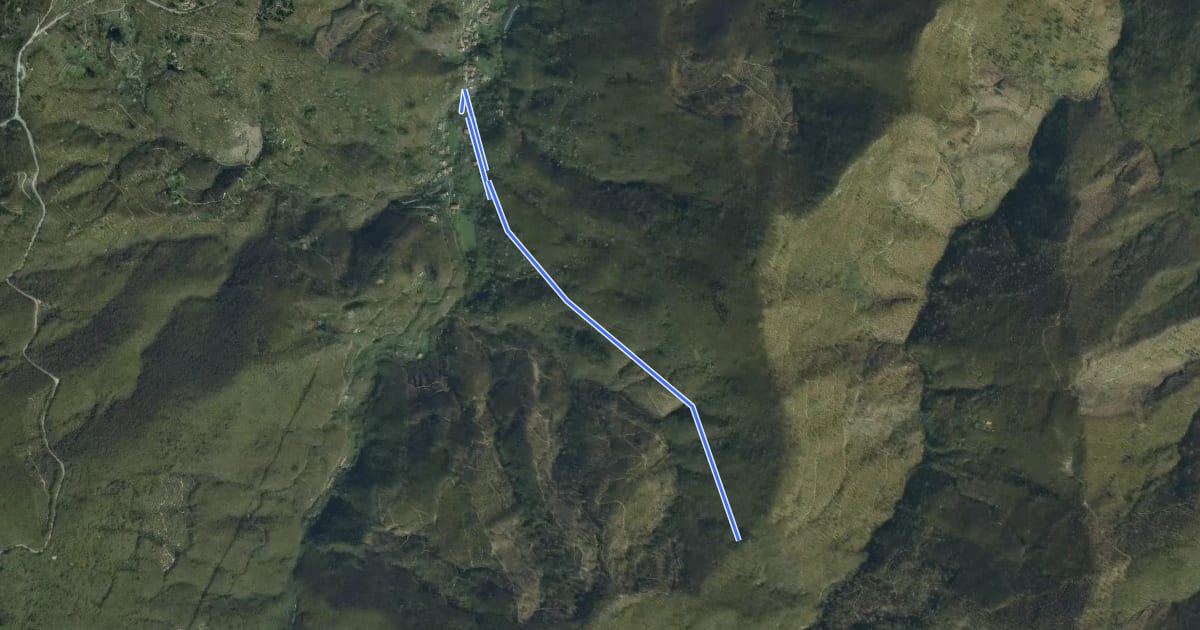Маршрут Poggio - Colletti на спутниковом снимке