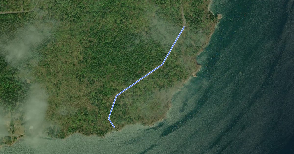Маршрут Point Loop Trail на спутниковом снимке