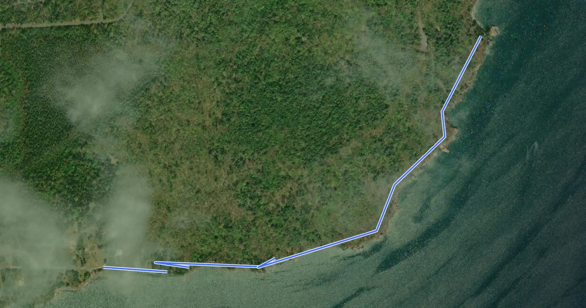 Маршрут Point Trail на спутниковом снимке