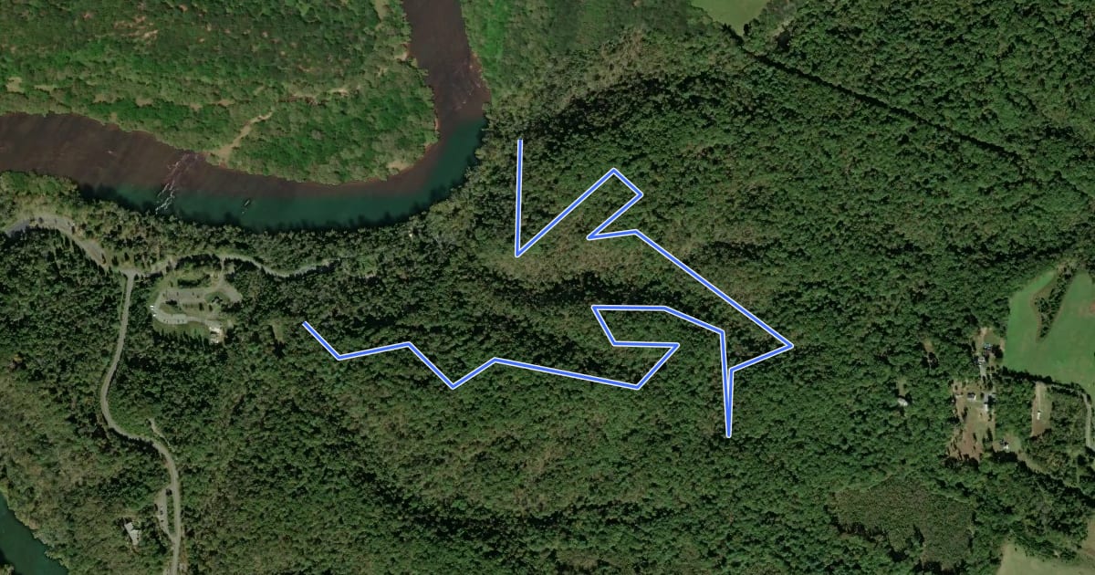 Маршрут Point Trail на спутниковом снимке