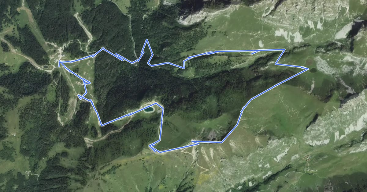 Маршрут Pointe de Pelluaz par Chalets d'Oche на спутниковом снимке