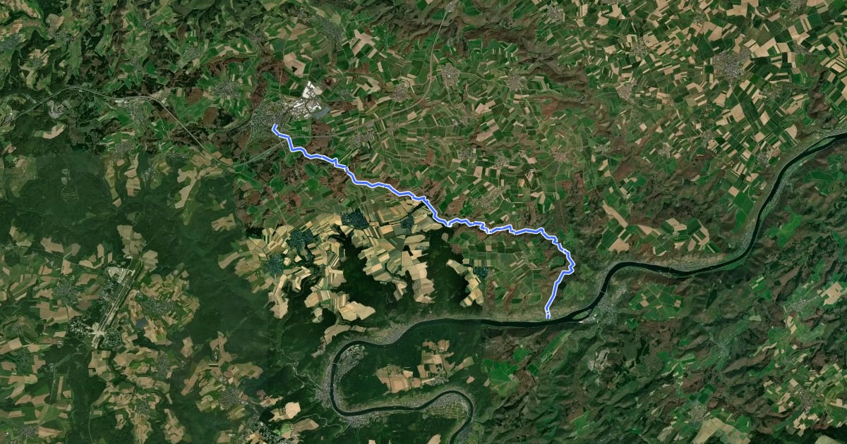Маршрут Pommerbachtal на спутниковом снимке