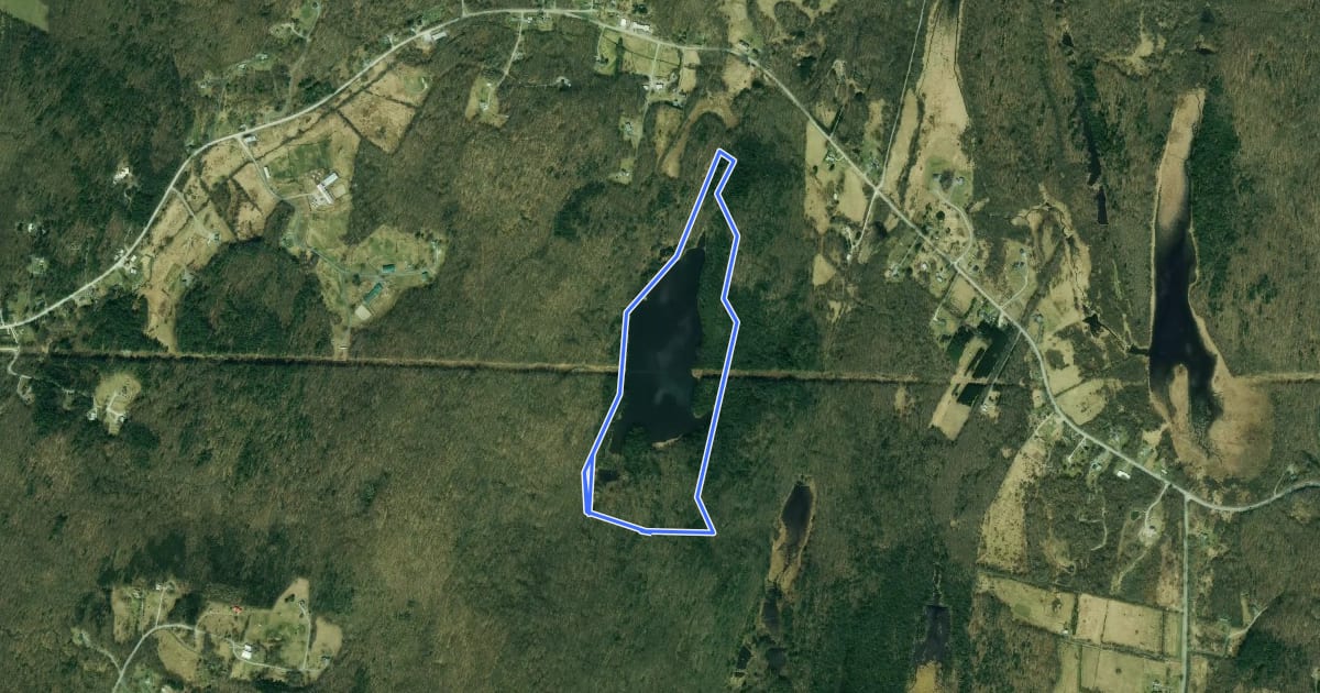 Маршрут Pond Circuit Trail на спутниковом снимке