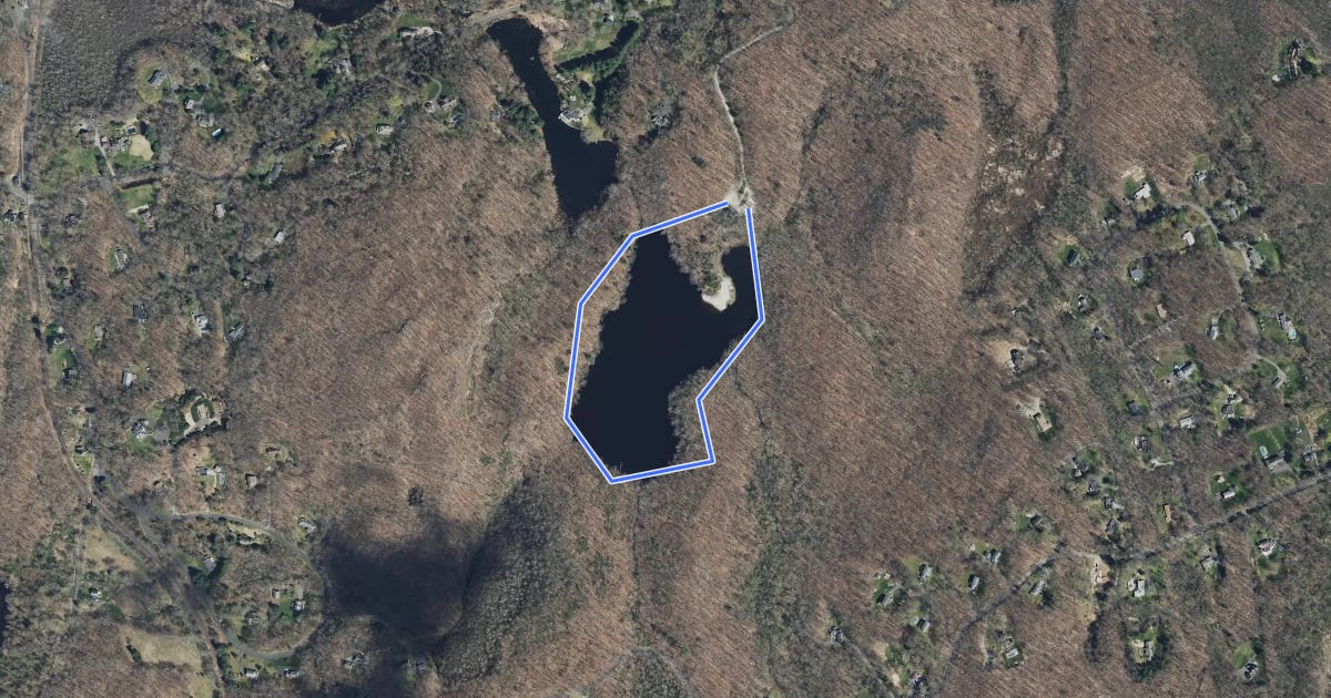 Маршрут Pond Trail на спутниковом снимке