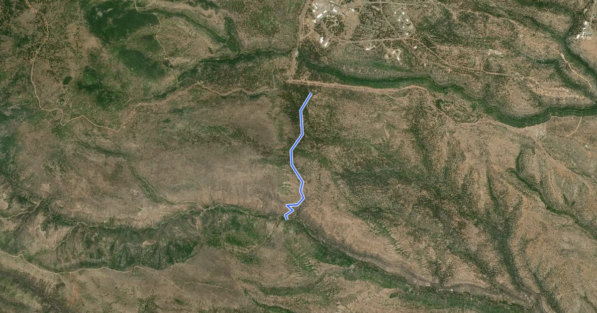 Маршрут Ponderosa Trail на спутниковом снимке