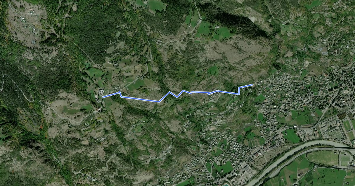 Маршрут Pont-Avisod - Ville-Sur-Sarre на спутниковом снимке