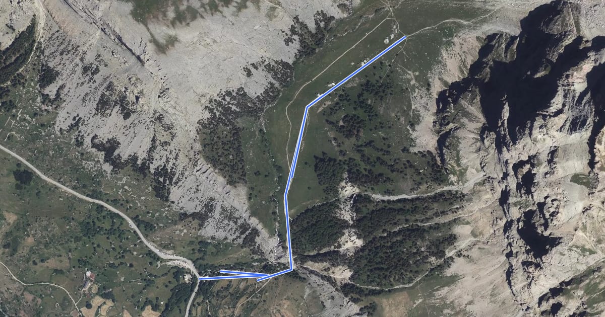 Маршрут Pont de l'Alpe - ? на спутниковом снимке