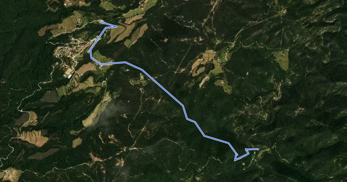 Маршрут Pont de Malafogassa на спутниковом снимке