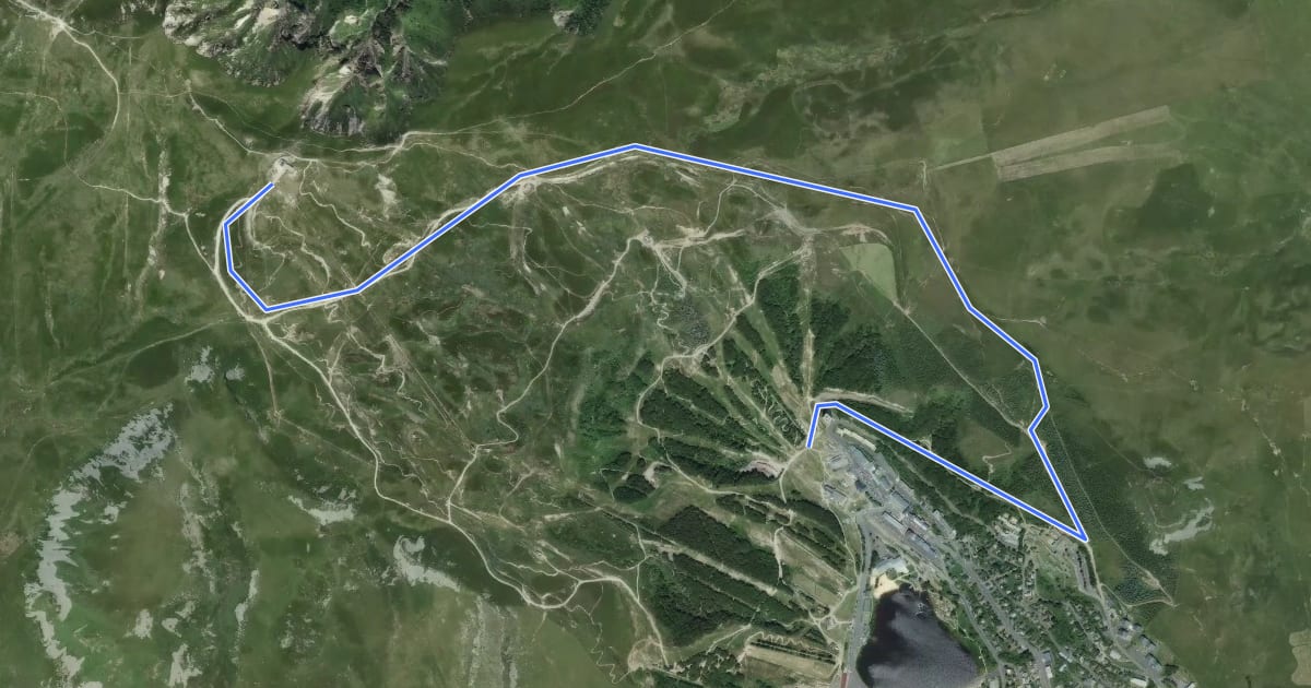 Маршрут Ponts de Bois на спутниковом снимке