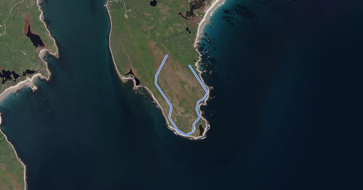 Маршрут Port Joli Head Trail на спутниковом снимке