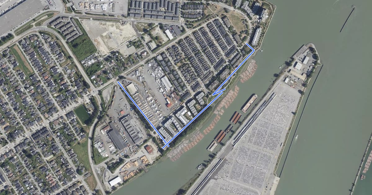 Маршрут Port Royal на спутниковом снимке