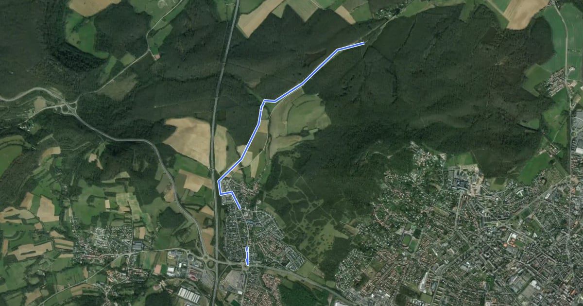 Маршрут Porte de France route cyclable A4 на спутниковом снимке