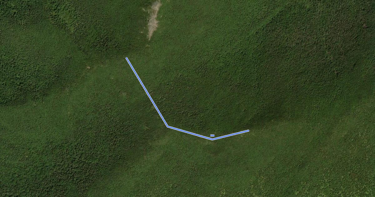 Маршрут Porter Mountain Trail на спутниковом снимке
