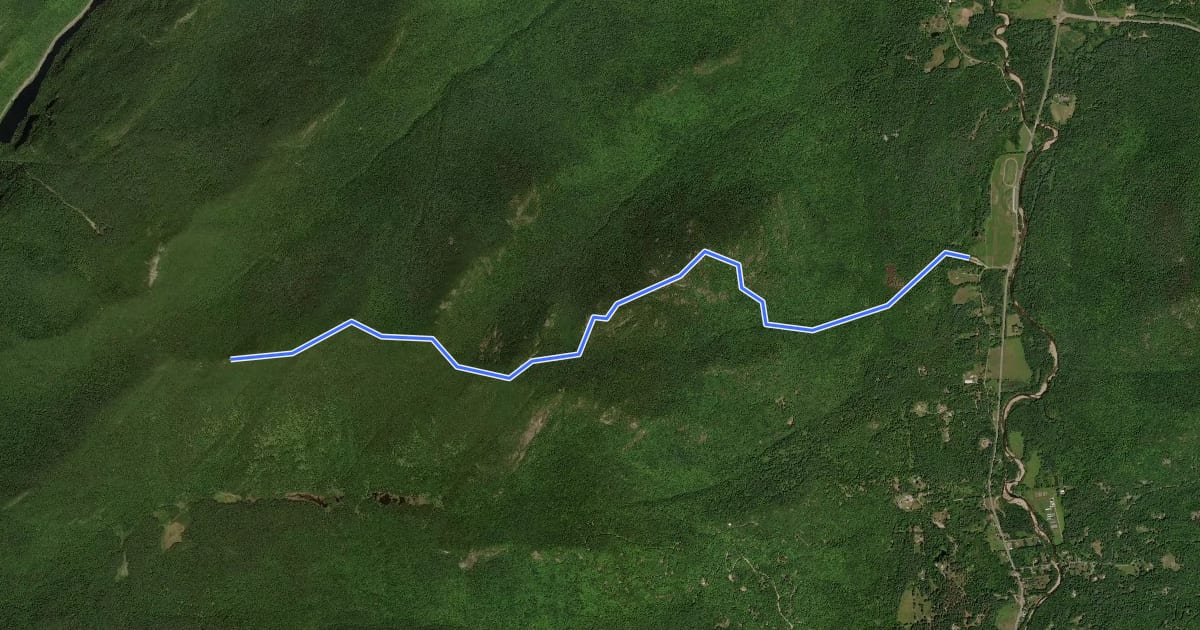 Маршрут Porter Ridge Trail на спутниковом снимке