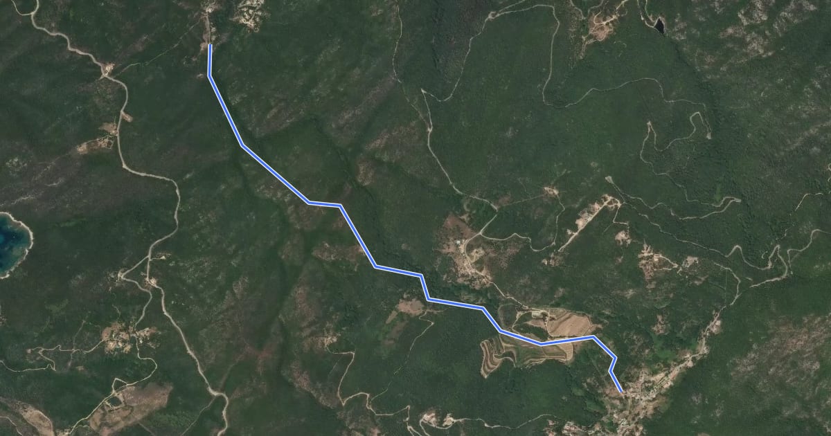 Маршрут Portiglio à Coti на спутниковом снимке