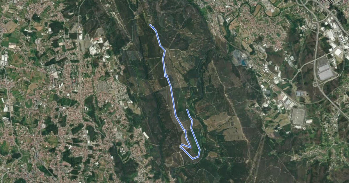 Маршрут Porto à Vista на спутниковом снимке
