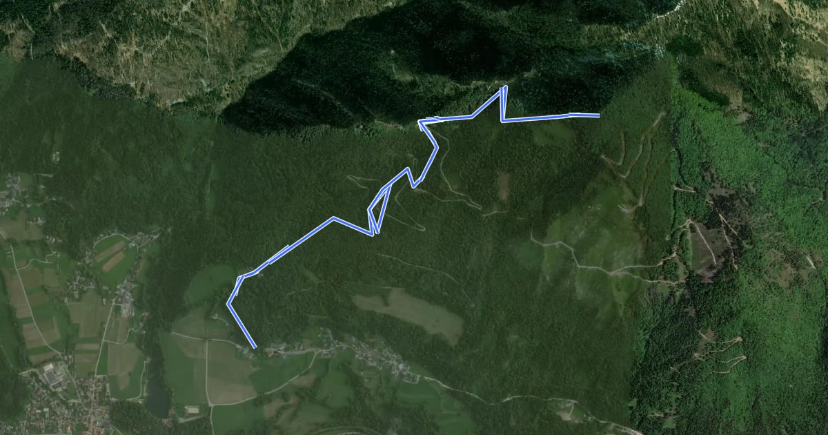 Маршрут Potoče - Potoška gora на спутниковом снимке