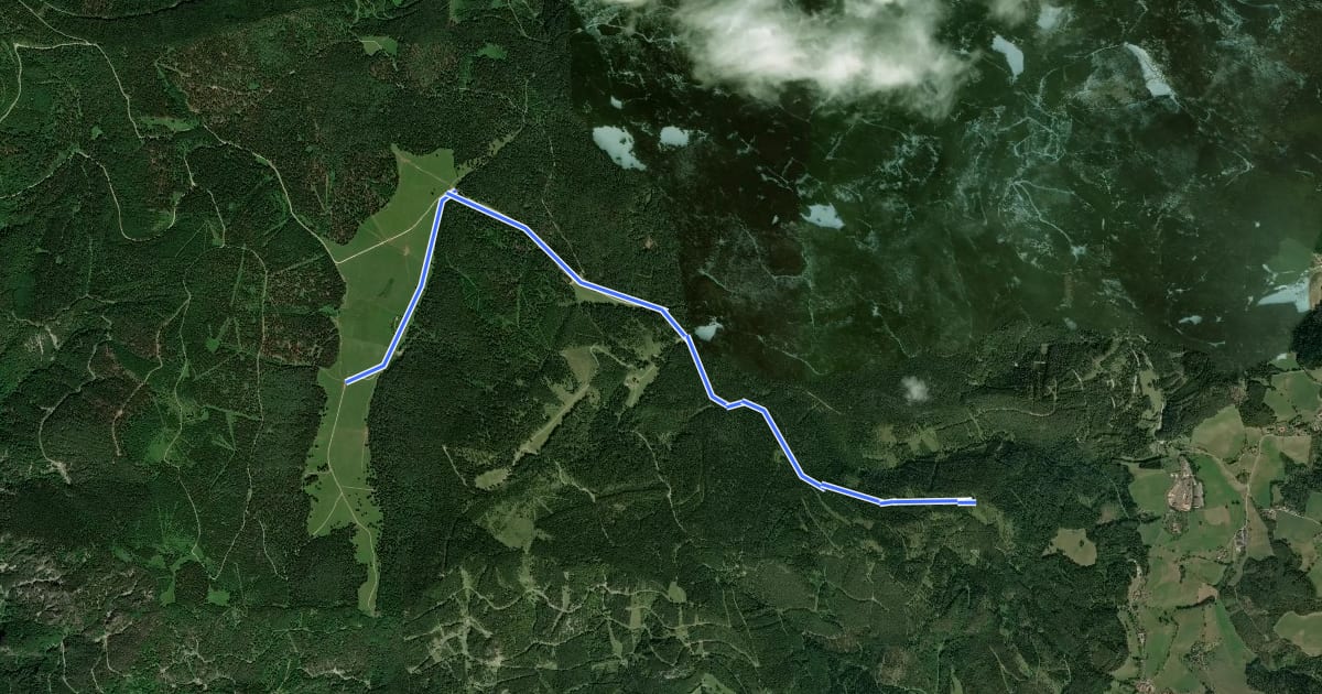 Маршрут Pottschacher Hütte - Bodenwiese на спутниковом снимке