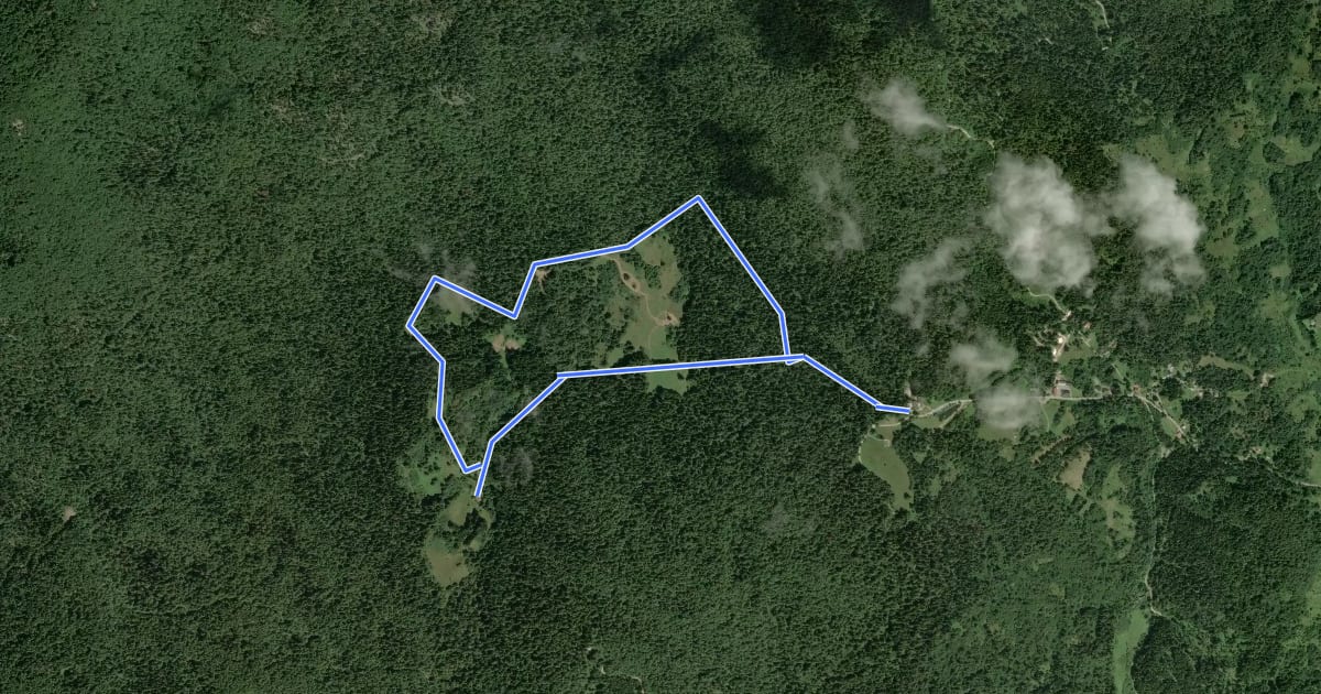 Маршрут Poučna staza Leska на спутниковом снимке