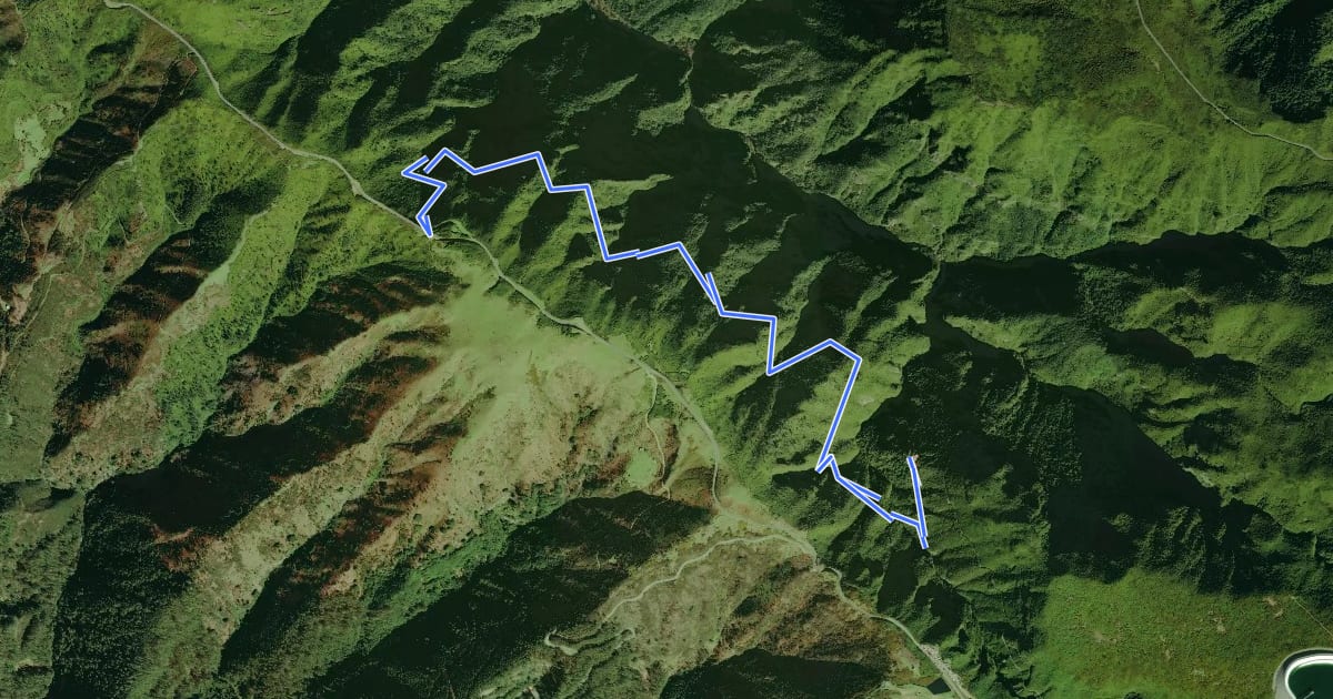 Маршрут PR 6.4 - Levada Velha do Rabaçal на спутниковом снимке
