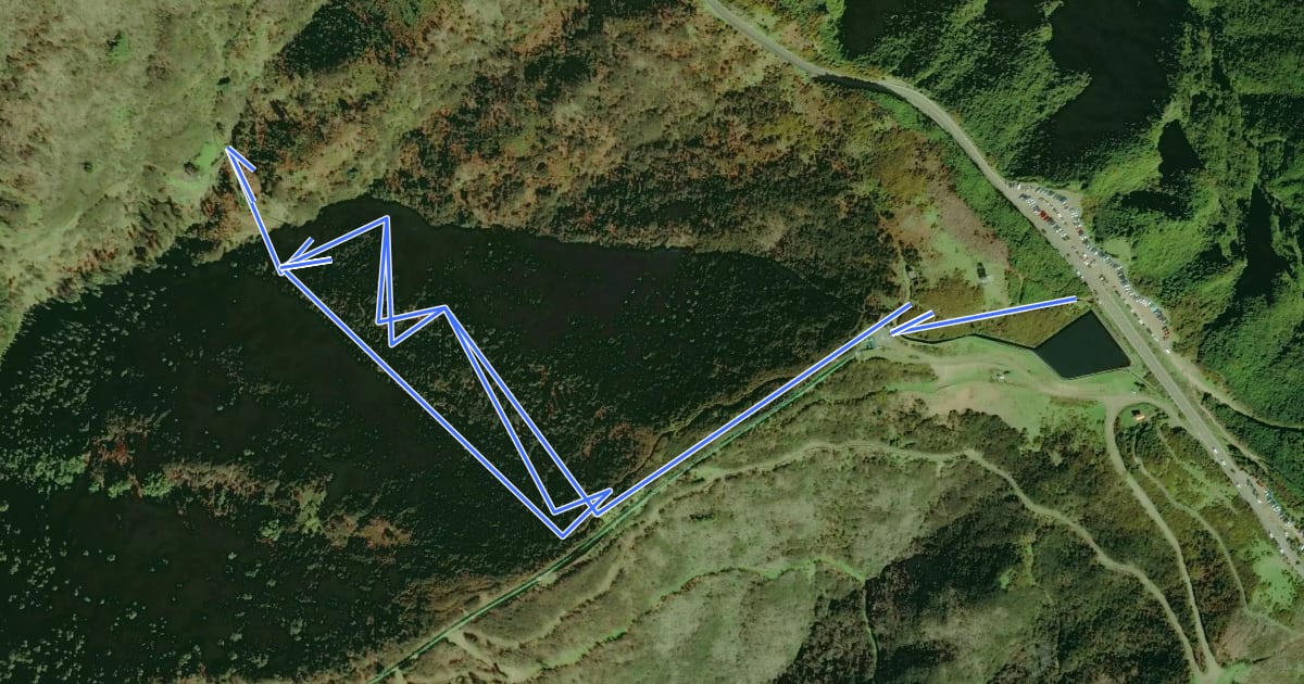 Маршрут PR 6.7 - Vereda da Câmara Carga на спутниковом снимке