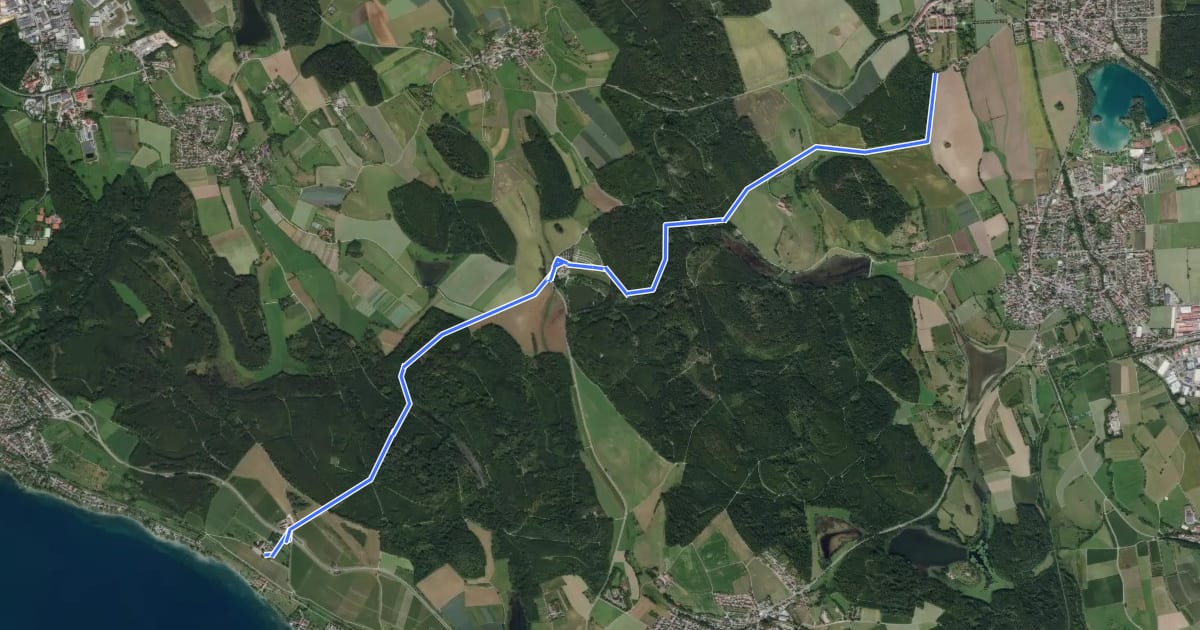 Маршрут Prälatenweg am Bodensee на спутниковом снимке