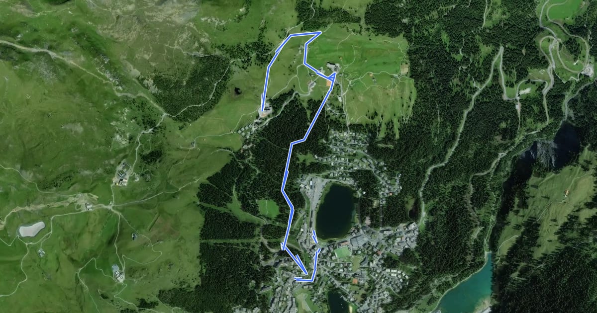 Маршрут Prätschli-Eichhörnliweg (hindernisfreier Wanderweg) на спутниковом снимке