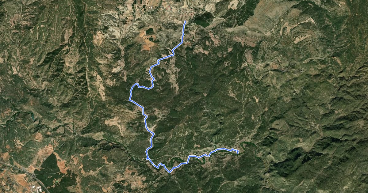 Маршрут PR-VT 126 на спутниковом снимке