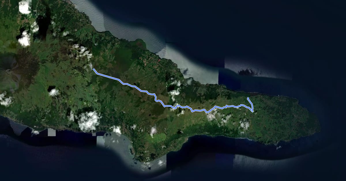 Маршрут PR19PIC Caminho das Lagoas на спутниковом снимке