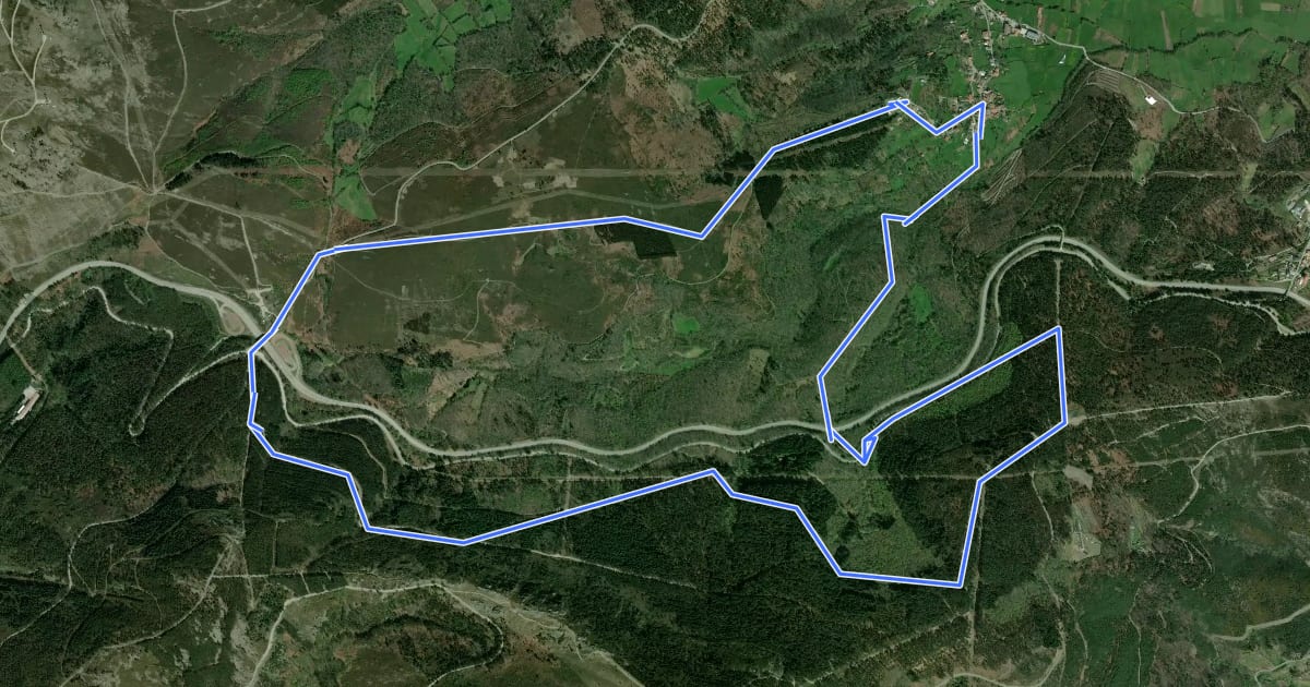 Маршрут PR6VRL - Percurso Pedestre das Florestas do Marão на спутниковом снимке