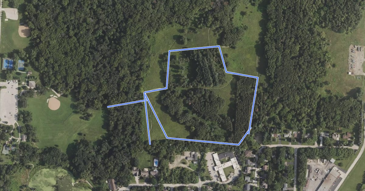 Маршрут Prairie View Trail на спутниковом снимке