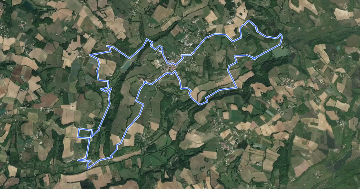 Маршрут Prayssas Gauja Neguenou - VTT - 20.4 km на спутниковом снимке