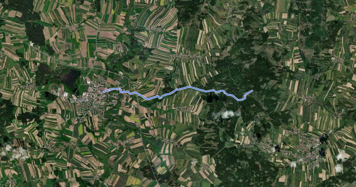 Маршрут Predigtstuhlweg Waidhofen / Th на спутниковом снимке