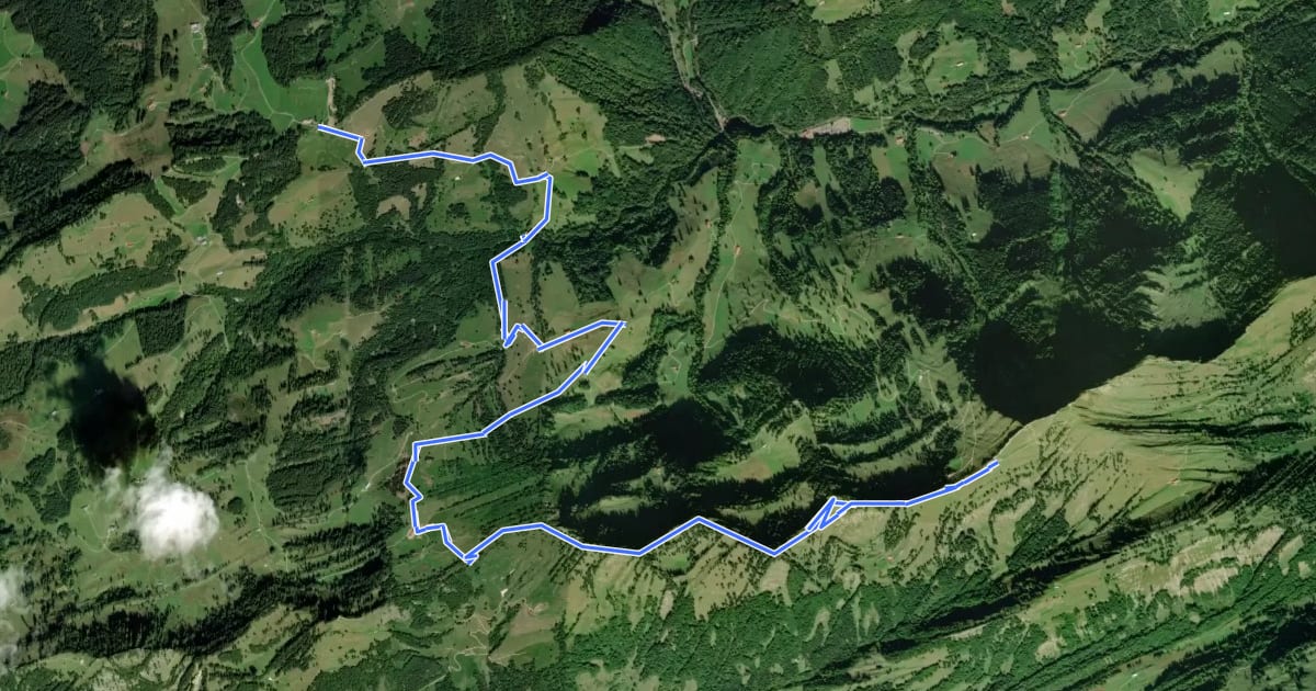 Маршрут Premiumwanderweg Alpin Luftiger Grat на спутниковом снимке
