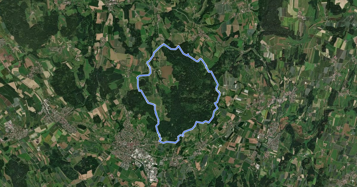 Маршрут Premiumwanderweg "GuckinsLand" на спутниковом снимке