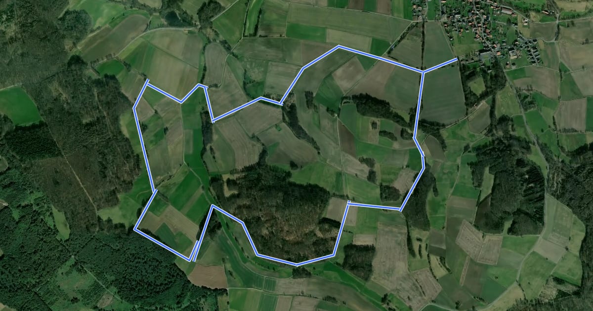 Маршрут Premiumweg Fabelweg "Wunderbares Waldbad" на спутниковом снимке