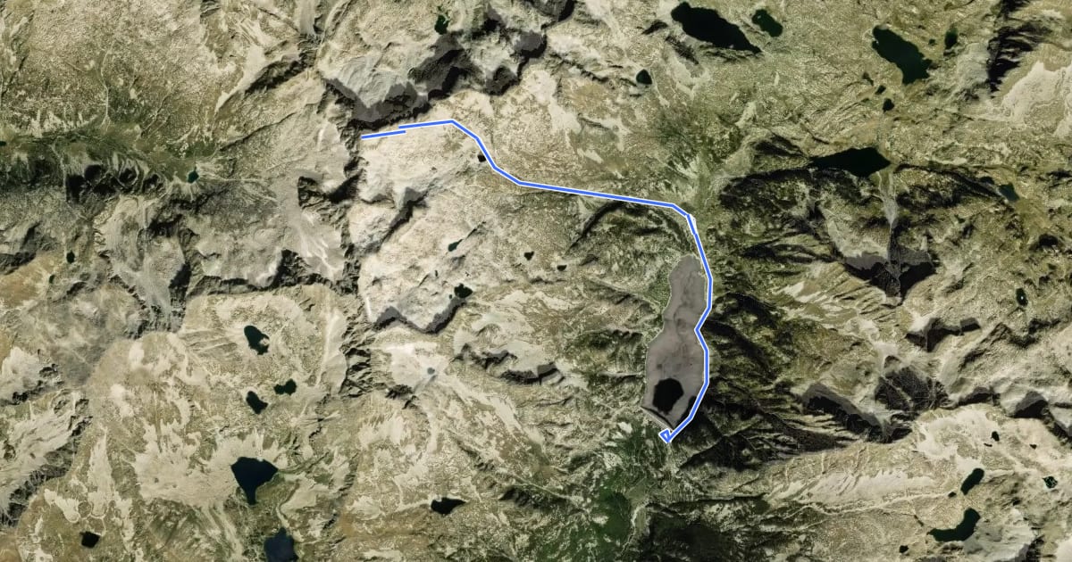 Маршрут Presa de Cavallers-Besiberri Nord на спутниковом снимке