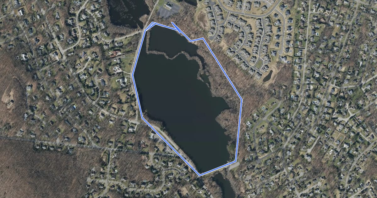 Маршрут Preserve Shoreline Loop Trail на спутниковом снимке