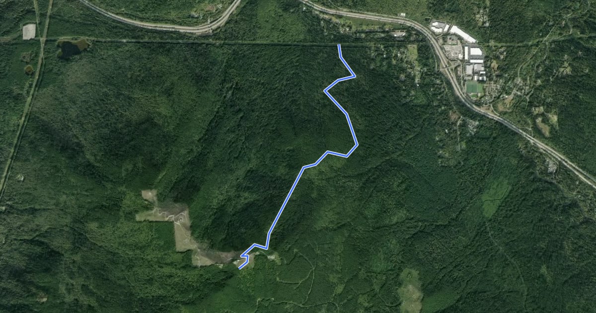 Маршрут Preston Trail на спутниковом снимке