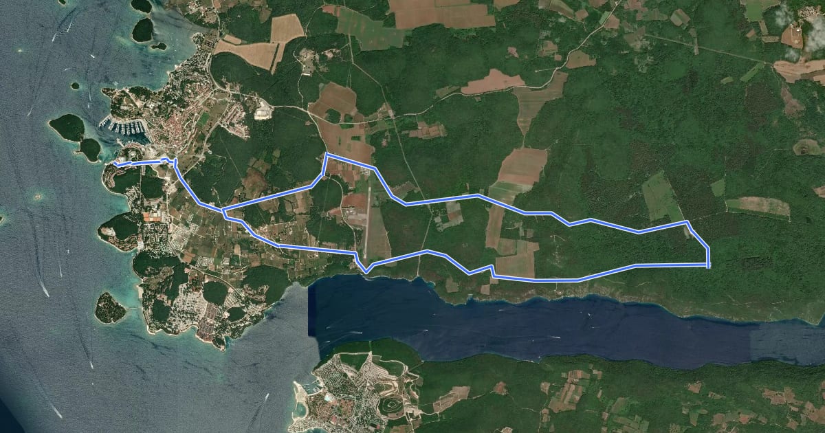 Маршрут Prica o gusaru i otetom blagu на спутниковом снимке